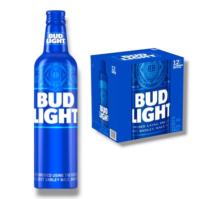 Bud Light Bier Aluflasche 12 x 473ml - Import USA
