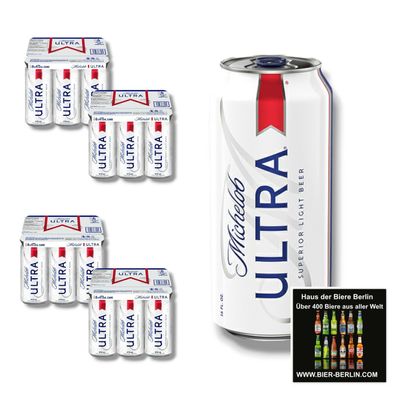 Michelob Ultra Bier 24 x 473ml Dose - Light Beer mit 4,2% Vol. -Import USA