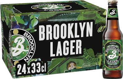 Brooklyn Hoppy Amber Lager 6 x 0,33l- Craft Beer aus New York mit 5,2% Vol.