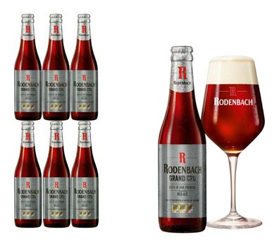 6 x 0,33l Rodenbach Grand Cru Bier - Das belgische Spezialbier 7,52/ L