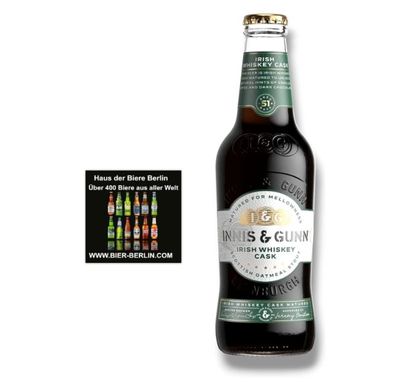 Innis & Gunn Irish Whiskey Cask Bier 12 x 0,33l– Scottish Oatmeal Stout 6,1% Vol