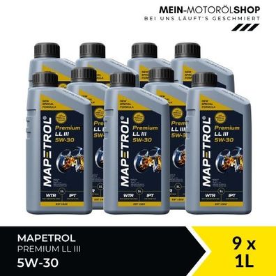 Mapetrol Premium LL III 5W-30 9x1 Liter