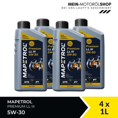 Mapetrol Premium LL III 5W-30 4x1 Liter