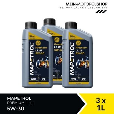 Mapetrol Premium LL III 5W-30 3x1 Liter