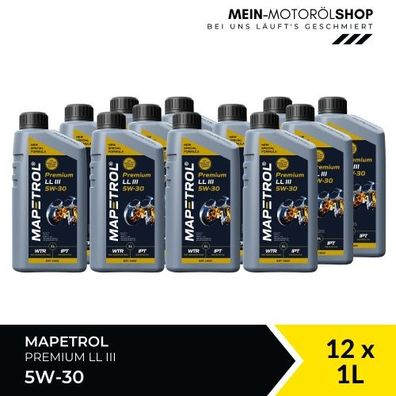 Mapetrol Premium LL III 5W-30 12x1 Liter