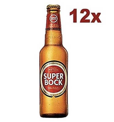 12 Flaschen Super Bock je 0,33l - Das Kultbier aus Portugal 6,03/ L