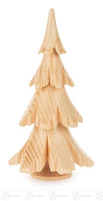 Massivholzbaum natur BxHxT = 5x9x5cm NEU Erzgebirge Holzbaum Dekobaum