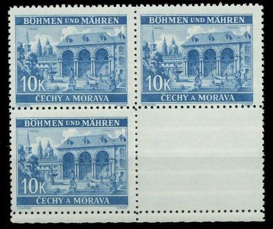 BÖHMEN MÄHREN 1939-1940 Nr 60 LS Un postfrisch Viererbl X828402