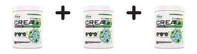 3 x Genius Nutrition CreaF7 (405g) Stormy Lime