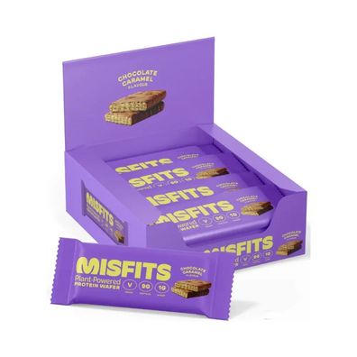 Misfits Vegan Protein Wafers (12x37g) Chocolate Caramel