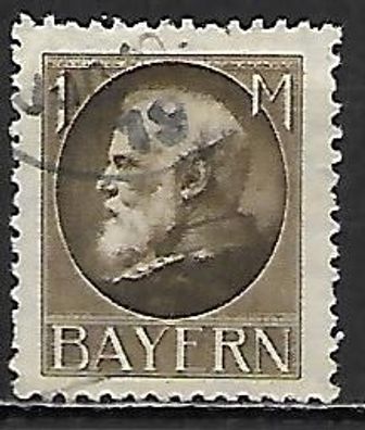 Altdeutschland Bayern gestempelt Michel-Nummer 104IIA