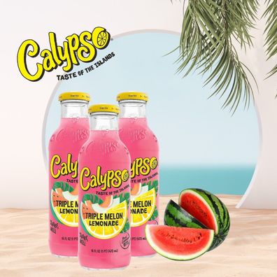 12 x Calypso Lemonade Wassermelone Original je 473ml - aus Amerika 7,38/ L