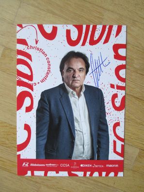 Präsident des FC Sion Christian Constantin - handsigniertes Autogramm!!!