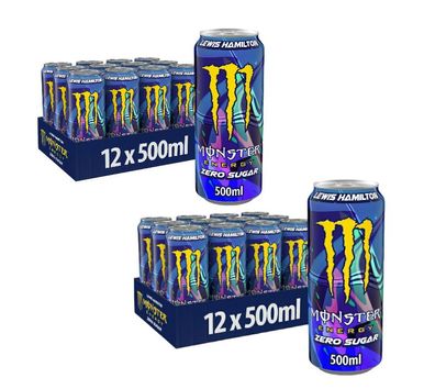 24 x Monster Energy Lewis Hamilton Zero -ohne Zucker und ohne Kalorien 4,40/ L