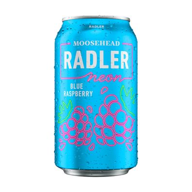 Moosehead Radler Neon Blue Raspberry 6x355ml - Bier aus Kanada mit 4% Vol.