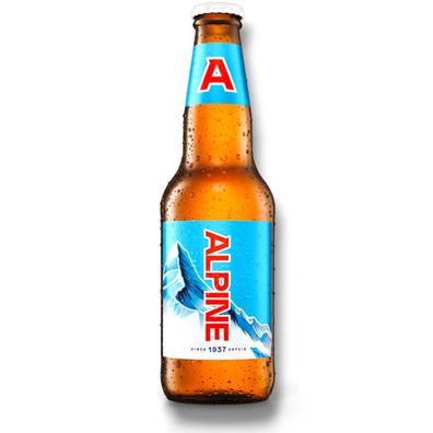 Moosehead Alpine Lager Flasche 24x 341ml - Leichtes Lagerbier aus Kanada mit 5%