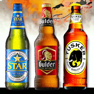 Afrika Mix - Tusker , Star & Gulder - Entdecke Kenia & Nigeria 6 x 600ml