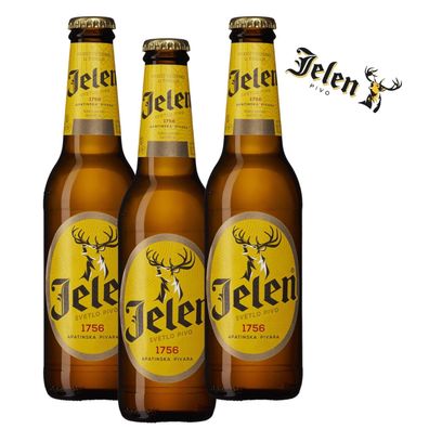 Jelen Pivo - serbisches Bier mit 4,6%Vol. 12 x 0,33 l