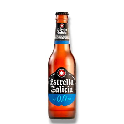 Estrella Galicia 0,0% Vol. - Spanisches Lagerbier alkoholfrei 6 x 0,33l
