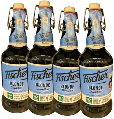 Fischer Blonde Tradition 8 x 0,65l- Bier aus der Brasserie Fischer im Elsass