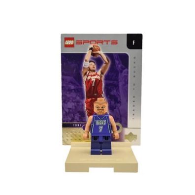 Lego NBA Basketball Sports Toni Kukoc Bucks #7 + Upper Deck Karte Minifigur