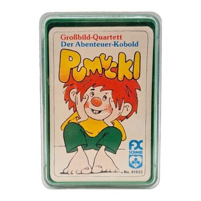 Pumuckl Quartett F.X. Schmid Spielkarten No. 61622 Großbild Vintage vollständig