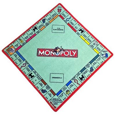 Monopoly Teppich 2004 Spielbrett 92cm X 92cm Gesellschaftsspiel nur Teppich