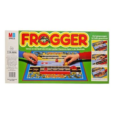 Frogger MB Spiele 1982 Brettspiel zum Computerspiel Atari Sega 80er Vintage