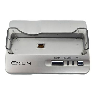 Casio Exilim CA-24 USB Dock Dockingstation Digitalkamera Ladegerät Silber