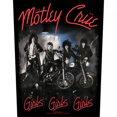 Mötley Crüe Girls Girls Girls Rückenaufnäher Backpatch Brand neu-Brand new