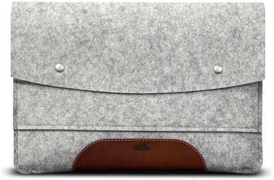 Pack & Smooch Hampshire Schutzhülle MacBook Pro 16" Wollfilz Cover Case grau