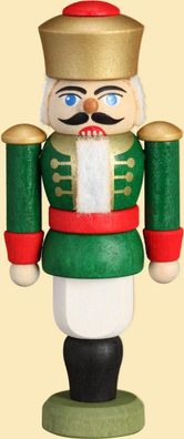 Mini Nußknacker König grün HxBxT = 9x4x3cm NEU Weihnachten Seiffen Nutcracker Nü