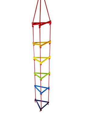 Schaukelspielzeug Dreiecks-Strickleiter BxLxH 280x250x2450mm NEU Leiter Sprossen