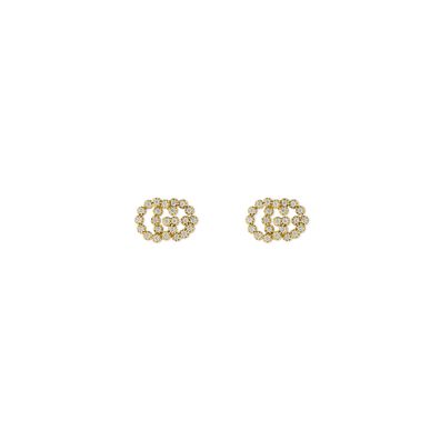 Gucci – YBD481676001 – GG Running-Ohrstecker aus 18-karätigem Gelbgold und Diamanten