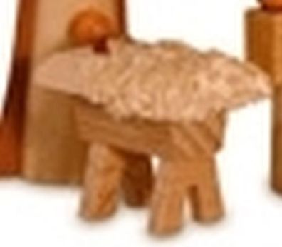 Miniaturfigur Kind in Krippe natur Höhe=2cm NEU Holzfiguren Holzschmuck Holz Sei