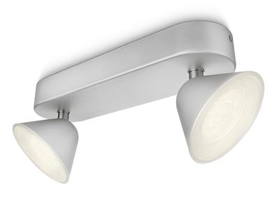 Philips myLiving Spot – Spot-Licht (Innen, gebürstet, LED, Farbe Weiß, Schlafzimme...
