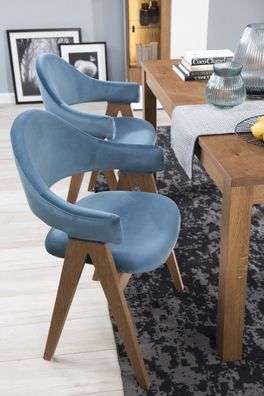 Luxus Design Polster Massiv Holz Stuhl Stühle Sitz Lehn Büro Office Esszimmer