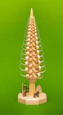 Weihnachtsdekoration Sockel Spanbaum mit Förster Höhe 40cm NEU Weihnachten