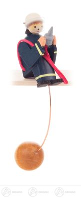 Spielzeug Schaukelfigur Feuerwehrmann H=ca 9,5 cm NEU Erzgebirge Wippfigur Pendelfig