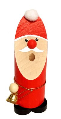 Räuchermann Weihnachtsmann mit Glocke BxHxT 5x13x5cm NEU Rauchen Rauchfigur