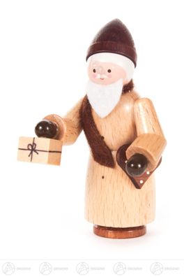 Weihnachtliche Miniatur Nikolaus natur ca 6,5cm NEU Erzgebirge Weihnachtsfigur