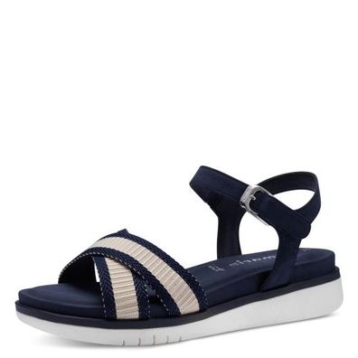 Sandalette - Navy Combi Textil