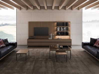 Holzmöbel Wohnzimmer Luxus Wohnwand Modern Design Einrichtung Neu