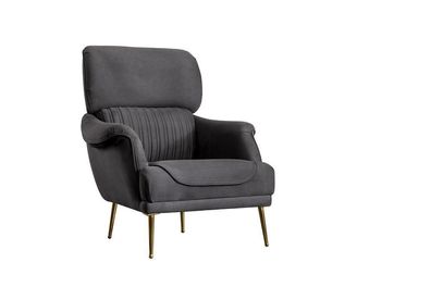 Luxus Sessel Modern Design Wohnzimmer Möbel Grau farbe Stil Neuheit