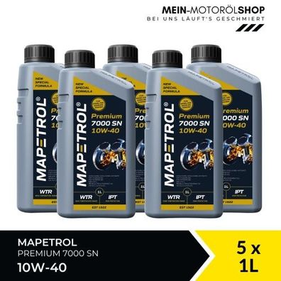 Mapetrol Premium 7000 SN 10W-40 5x1 Liter