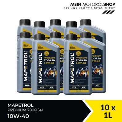 Mapetrol Premium 7000 SN 10W-40 10x1 Liter