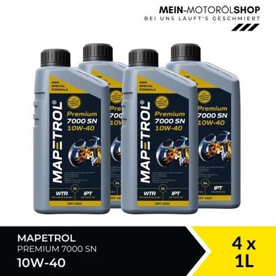 Mapetrol Premium 7000 SN 10W-40 4x1 Liter