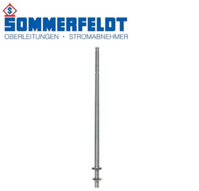 Sommerfeldt 122 H0 Beton-Mast ohne Ausleger, Aluminium (VE=5) - OVP NEU