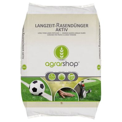 Agrarshop Langzeit Rasendünger Aktiv 25 kg Startdünger Schnellwirkung 22-4-8