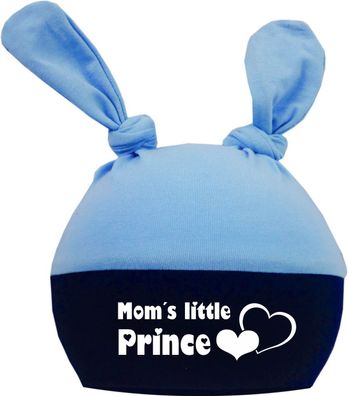 2-Zipfel Baby Mütze Multicolor mit Moms little Prince